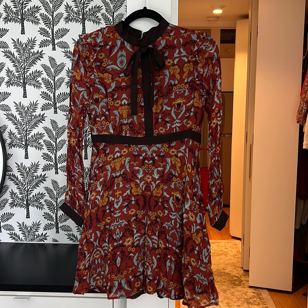 Floral pattern midi dress